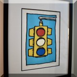 A10. New York City, USA limited edition signed serigraph by Ed Heck 27” x 22” - $175